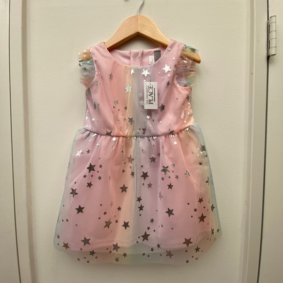 THE CHILDREN'S PLACE Star Tulle Party Toddler Girl Dress - Picture 5 of 11